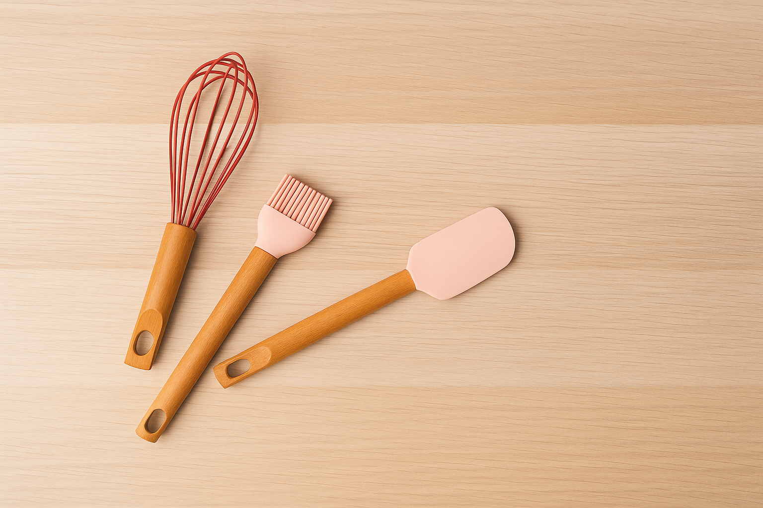 Set x3 utensilios rosa